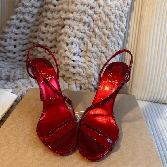 Christian Louboutin Red Sandals - Picture 5 of 7